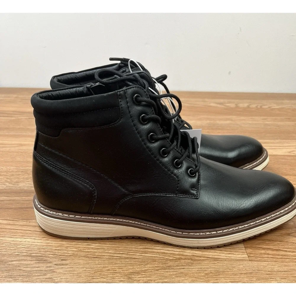 Steve Madden Jelen Chukka Ankle Boots Black Size‎ 9.5 Mens NEW